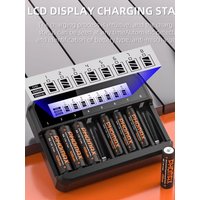 PHOMAX AA AAA 1.5V Li-ion Rechargeable Battery Charger 4200mWh 1110mWh Lithium Rechargeable Batteries For Remote Control Toy Etc