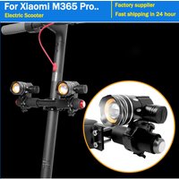 Headlight For Xiaomi M365 Pro For Ninebot Max G30 Electric Scooter Light Zoomable USB Rechargeable LED Flash Light Front Lamp