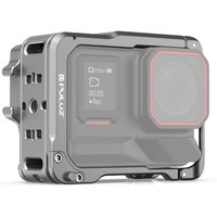 For Insta360 Ace Pro 2 PULUZ Aluminum Alloy Protective Cage Rig Dual Cold Shoe Housing Frame