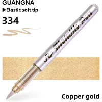 GUANGNA 8520 12/1 Colors Direct Liquild Metal Markers No Bleed Overlay Soft Tip for DIY Graffiti Stationery Art School Supplies