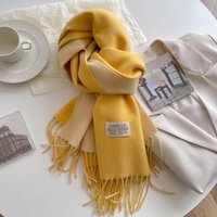 Winter Cashmere Women Scarf Female Luxury Brand Scarves Lady Tassel Bandana Women Solid Shawl Wraps Foulard Tippet Pashmina