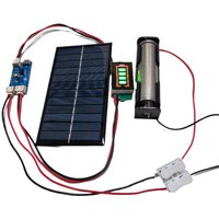 Mini 6V 200MA 1.2W Monocrystalline Silicon Solar Panel with Solar Charger CN3065 for 18650 Battery & Cell Phone Charging
