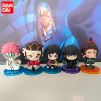 Bandai Demon Slayer Infinite Castle Arc Sitting Chibi Figure Gashapon Tanjiro Giyu Akaza Douma Kaigaku Anime Collectible Statue