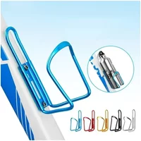 AliExpress NONE 1Pc Aluminum Alloy Bike Water Bottle Cage Universal for MTB Road Bike Drink Holder Cup Rack