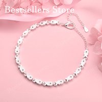 Luxury 925 sterling silver 8-inch cute little fish bracelet for women's fashionable wedding accessories