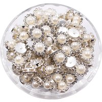 50pcs 8mm-14mm Silver And Gold Claw Sunflower Sew On Rhinestones Pearls Flatback Crystals Glass Beads Sewing Rhinestones Crafts