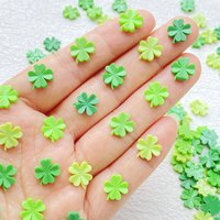 50pcs Resin Cute Mini Cartoon Small Leaf Series Art Nail Flat back DIY Scrapbook Decor Jewelry Crafts Accessories