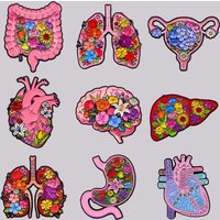 Heart Enamel Pin Human Organs Brooch Pines Lapel Pins Badge on Backpack Fashion Jewelry Medical Student Doctor Accessories