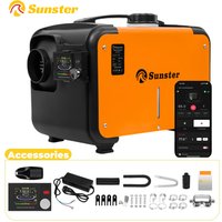 12V&24V&110-240V AC&DC Universeller 8KW Diesel-Lufterhitzer All-in-One Standheizung mit Bluetooth-App-Steuerung für Zuhause, Wohnmobil und Fahrzeug