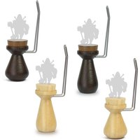 Evemodel Model Handheld Wood Painting Handle Coloring Holder for Soldiers Handicraft Gundam Wargames