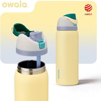 Freesip 32oz Insulated Cup Straw Stainless Steel Water Cup Large Capacity Handheld Outdoor Insulated Pot 945ml
