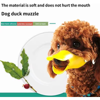 Breathable Silicone Duck Dog Muzzle Adjustable Anti Bite Anti Barking Anti Eating Pet Mouth Mask Dog Outdoor Hiking Supplies