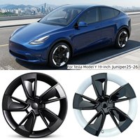 4x 19" Wheel Skin For Tesla Model Y 2026 2025 Refresh Version Rim Covers Hub Cap Replacement Protective Automotive Accessories