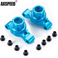 AXSPEED Aluminium Alloy Rear Steering Knuckles Carrier Hub Axle Cups for Tamiya TT02 1/10 RC Drift Car Upgrade Parts