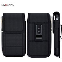 Belt Clip Waist Bag For Samsung Galaxy S24 Ultra Flip Cover Universal Phone Pouch Oxford Cloth Holster For Samsung A05 A05S A15