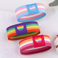 Rainbow Elastic Wristband Sports Elastic Wristband Washable Simple Colorful Elastic Wristband