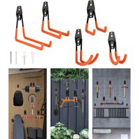 AliExpress NONE Heavy Duty Metal Hook Garage Organizer Wall Mount Bicycle Hanger Hooks Wall Mount Anti-slip Ladders Storage Hook Garden Tool