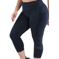 Plus Size High Wait Tummy Control Fitness Pants Women Tight Seamless Yoga Leggings Breathable Sports Running Pants Sweatpants