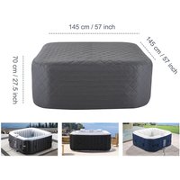 Professional Inflatable Thermal Cover with Insulation and Waterproof Features for Hot Tubs Designed for Year Round Protection