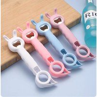 4 In 1 Beer Bottle Opener Multi-purpose Beverage Jar Can Bottle Opener Plastic Corkscrew