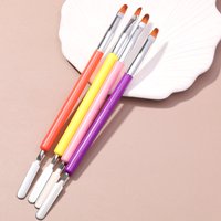 LULAA Nail Pen Nail Art Accessories Double- Ended Nail Art Brush Extension Nail Gel Suitable for Nail Salon and Nail Art Diy
