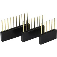 10PCS 2.54mm Single Row Pin 10MM PC104 Long Female Pin Header Socket Strip Stackable PCB Connector 1*6p 8p 10p For Arduino