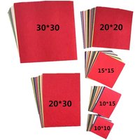 20cm Felt Fabric Sheet 7.87 inch Squares Nonwoven Fabric 40PCS Polyester Cloth For Needlework Sewing Patchwork Quilting Material