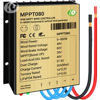 30A 48V Max 800w Windmill Input Mppt Mini Wind Charge Controller Ip68 Regular Workable For Lithium Lead-acid Gel Battery