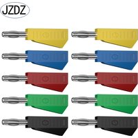 JZDZ 10PCS 4MM Bananenstecker Kupfer Vernickelt Elektrischer Stecker DIY J.10029