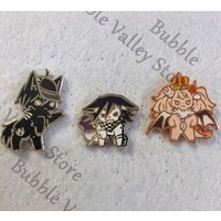 Anime Danganronpa Kokichi Oma Ikusaba Mukuro Saihara Shuichi Cosplay Metal Badge Cartoon Emblem Brooch Breastpin Collection Gift