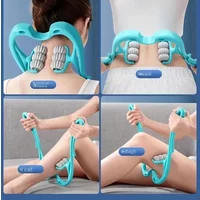 Spinal massage tool, neck massage device, relieves fatigue, neck massage wheel, manual neck clamp, multi-functional
