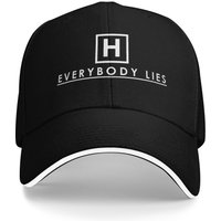 Summer Casual Baseball Cap Dr Gregory House MD Outdoor Sport Hip Hop Hats Adult High Quality Everybody Lies Print Baseball Caps