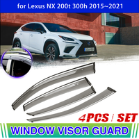 Window Visor for Lexus NX 200t NX200 300h 300 2015~2021 Vent Awning Sun Rain Eyebrow Guard Cover Sticker Deflector Accessorie