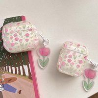 Wavy flower cartoon shockproof earphone case for apple airpods 1 3 2 pro 2nd 4 wireless bluetooth charging box cover