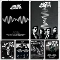 A-Arctic M-Monkeys Rock Band Music Cover Poster HD art sticky wall waterproof home living room bedroom bar aesthetic decoration