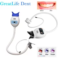 GreatLife 8 LEDS Dental Cold Light Lamp 3 Color Teeth Whitening Machine With LED Display Screen Dental Bleaching Lamp
