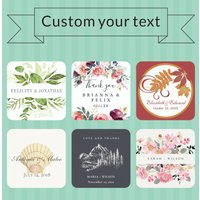 Custom Wedding Sticker - Personalized Thank You Sticker - Thank You for Celebrating Sticker - Party Favor Sticker