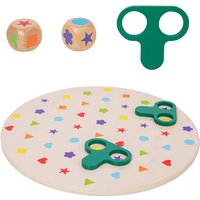 Montessori Matching Game Board Colors And Shapes Learning Puzzle Toy Concentration With Dice Interactive Educational Board Game