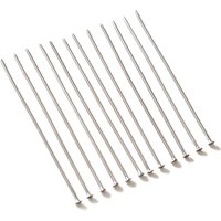 No Fade 100pcs/Lot 20 30 35 40 50 mm Stainless Steel Flat Head Pin Findings Headpins For Jewelry Making DIY Supplies Accessories