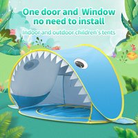 Kids Baby Pop Up Beach Tent with Pool Anti-UV Sunshelter Lightweight Foldable Sun Shade Tent for Beach Garden Outdoor Water Fun