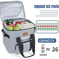 40L Leak Proof Lunch Backpack Thermal Large Picnic Cool and Warm Insulated Bag Foldable Camping Cooler for Outdoor Travel