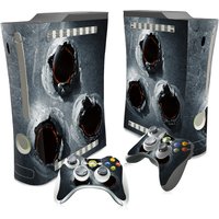 Skin for Xbox 360 fat, Whole Body Vinyl Decal Protective Cover Wrap Sticker for Xbox 360 fat Console and Wireless Controller