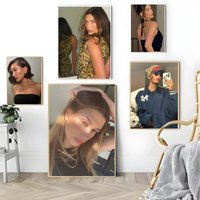 H-Hailey Bieber Poster poster retro art living room decoration