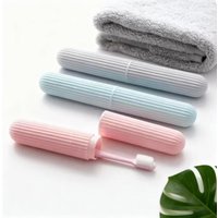 Travel Toothbrush Case Bathroom Supplies Portable Toothbrush Storage Box Outdoor Camping Accessories Dust-Proof Organization