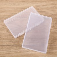 Transparent Stationery Boxes: Rectangular Plastic Clear Organizers for Home and Office Supplies - Back To School Essentials