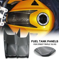 New Motorcycle Accessories Fuel Tank Housing Fairing For Street Triple 765RS /moto2 2023 2024 Fuel Tank Panels Trim Carbon Fiber