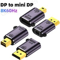 8K Mini DP Displayport 1.4 Adapter Konverter 8K@60Hz 4K@144Hz DP zu Mini DP Stecker auf Buchse Verbindungsstück Verlängerung für PC Laptop TV