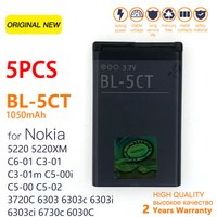 1050mAh BL-5CT BL5CT BL 5CT Rechargeable Phone Batteries For Nokia 3720C 5220XM 6303C 6730C C5 C5-00 C6-01 6030C 6303i Batteria