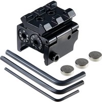 Red Dot Sight with Red Laser, Compact & Waterproof, Includes Rail Mount Without battery