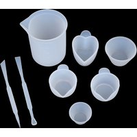 Silicone Resin Measuring Mixing Cup Stirrers DIY Jewelry Resin Glue Tool Cake Epoxy Resin Jewelry Making Kitchen Baking Tools